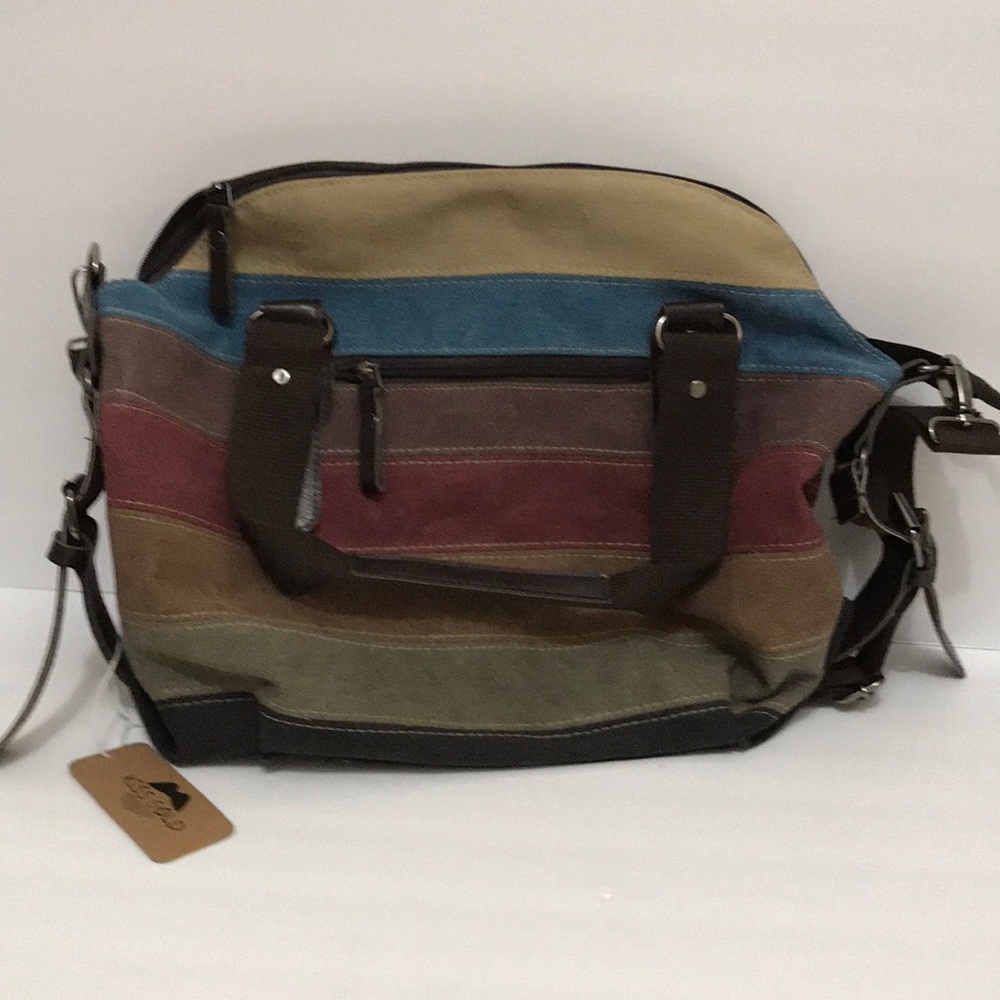 Kiss Gold multicolor canvas crossbody